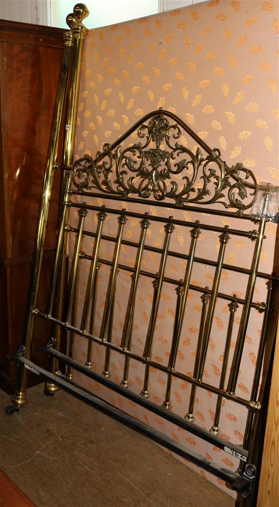Four poster brass frame bed
